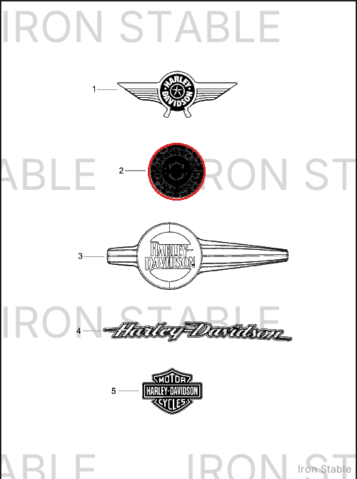 Harley-Davidson Medallion, F'tank