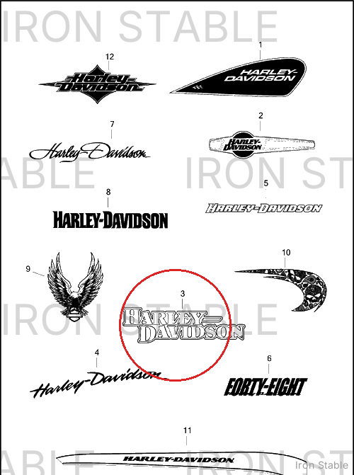 Harley-Davidson Medallion, Lh