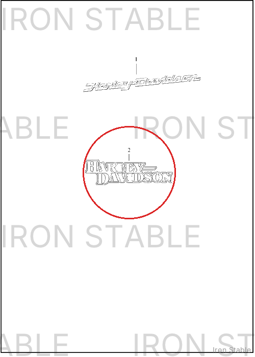 Harley-Davidson Medallion, Lh