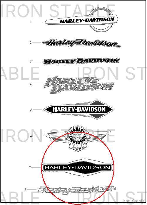 Harley-Davidson Medallion, Lh, Fuel Tank