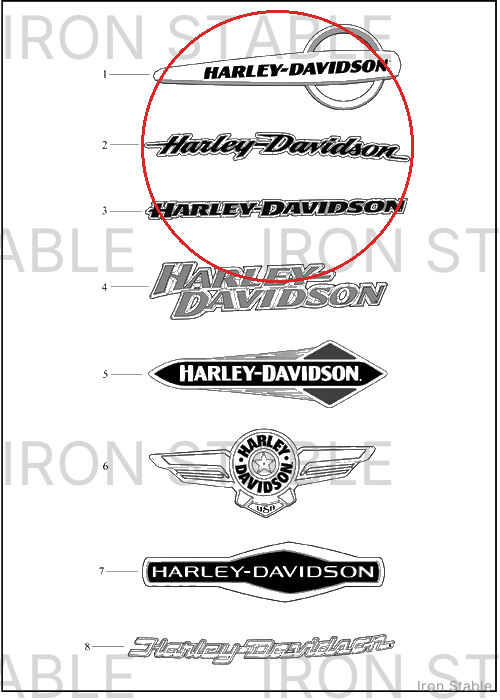 Harley-Davidson Medallion, Lh, Fuel Tank