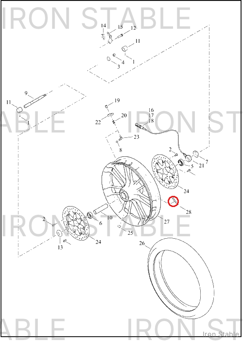 Harley-Davidson Medallion, Wheel, Fr