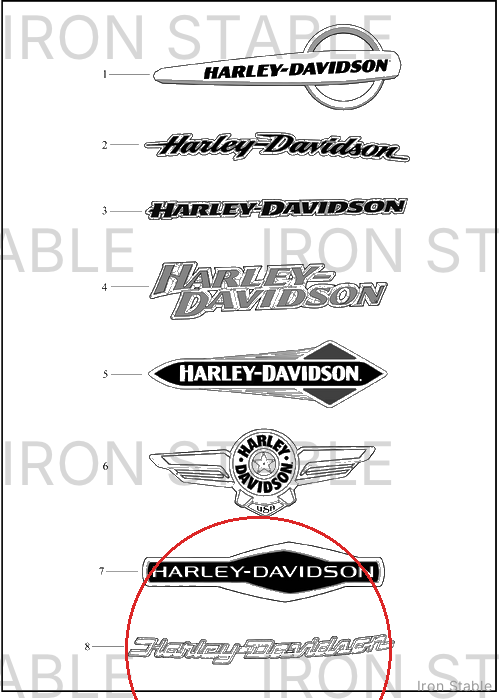 Harley-Davidson Medallion, Cust Color, Rh
