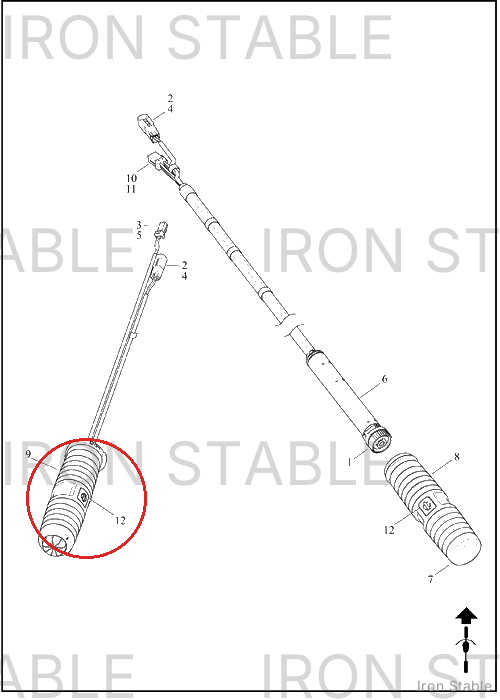 Harley-Davidson Medallion, Grip, Gblk W/Brt Bar