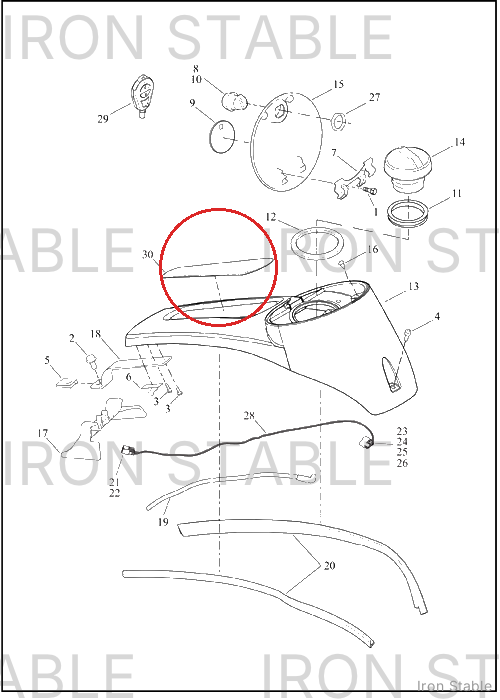 Harley-Davidson Medallion, Csl, Insert, Hrznl Spi