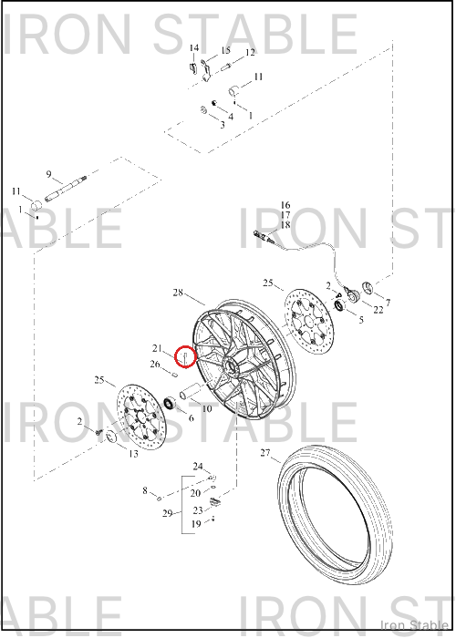 Harley-Davidson Medallion, Wheel, Fr, Scchrm