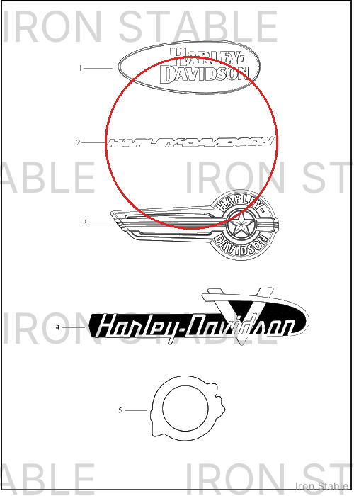 Harley-Davidson Medallion, Ftk, Rh