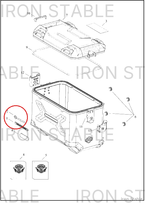 Harley-Davidson Decal, S-Bag