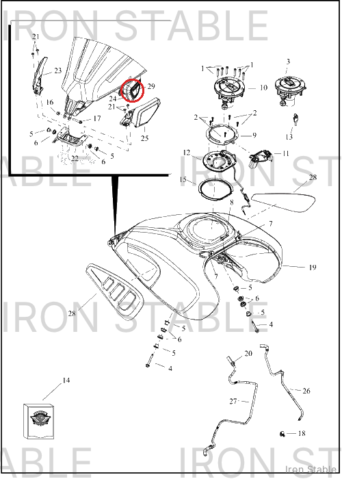 Harley-Davidson Medallion, V Cover, Cvo