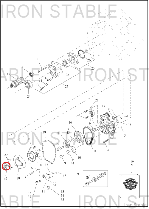 Harley-Davidson Medallion, Cam Cover