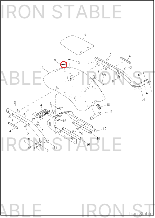 Harley-Davidson Medallion, Icon, Rear Fnd