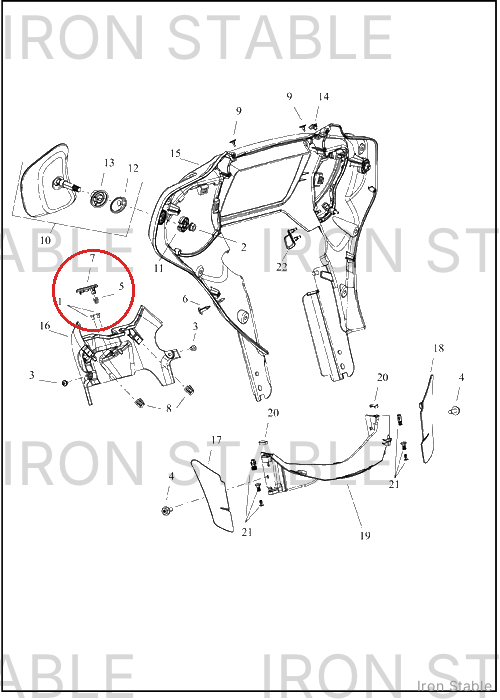 Harley-Davidson Medallion, Lock, Assembly