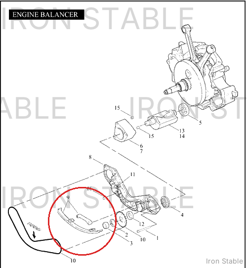 Harley-Davidson Chain Tensioner Guide Assembly.