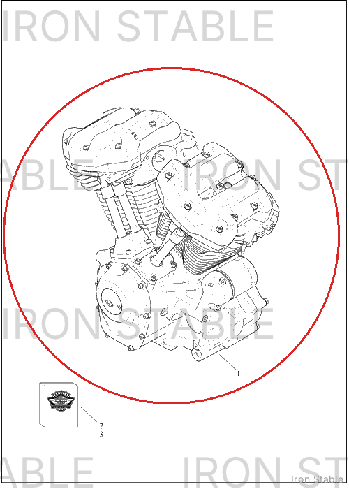 Harley-Davidson Engn Assembly, Fl, 117, Oil, E/C/C, Dsw