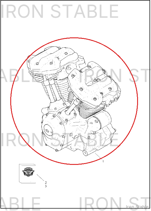 Harley-Davidson Engn Assembly, Fl, 117, Wtr, E/K/K, Dsw