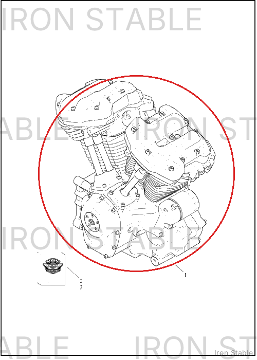 Harley-Davidson Engn Assembly, Book, 114, Flfbs Anv, D