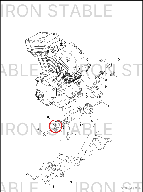 Harley-Davidson Mount, Front Engine Isolator