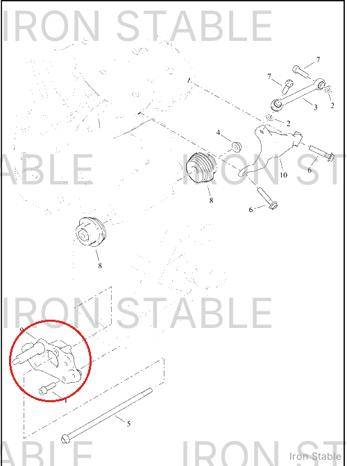 Harley-Davidson Bracket, Engn Mt, X