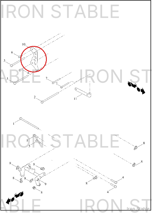 Harley-Davidson Bracket, Engn Mt, Rr