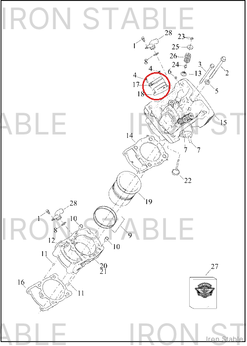 Harley-Davidson Gasket, Cyl Hd, Adapter, Throttle