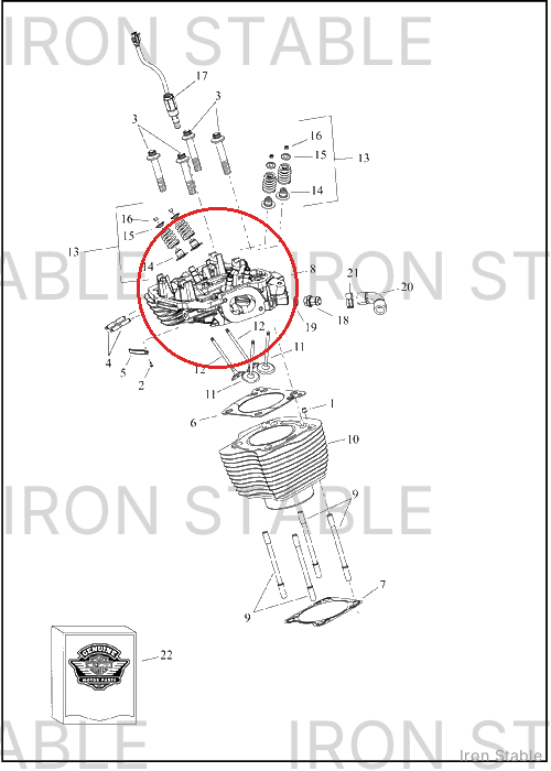 Harley-Davidson Cyl Head, Assembly, Ld4, Fr, Wtr, Blk, E