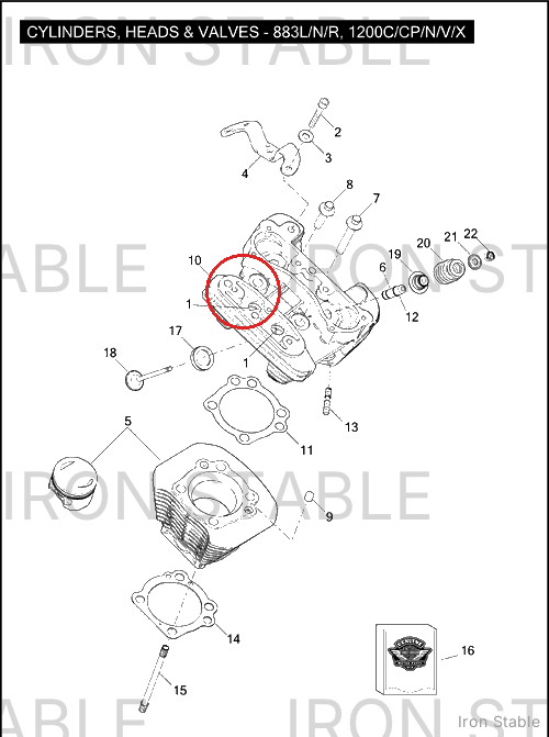 Harley-Davidson Cyl Head, X