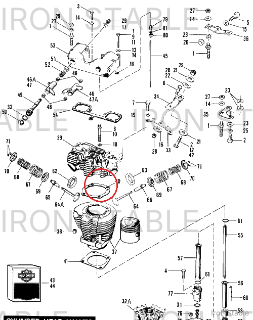 Harley-Davidson Gasket, Cyl Hd