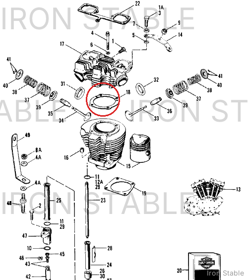 Harley-Davidson GASKET,CYL HD