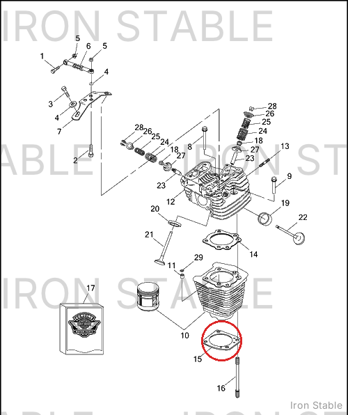 Harley-Davidson Gasket, Cyl Base