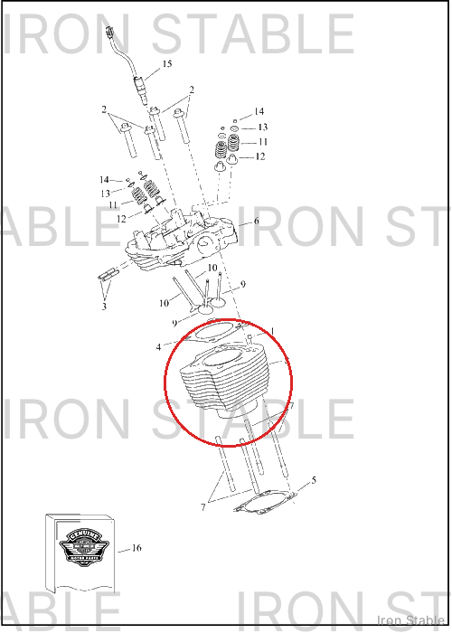Harley-Davidson Cylinder, X