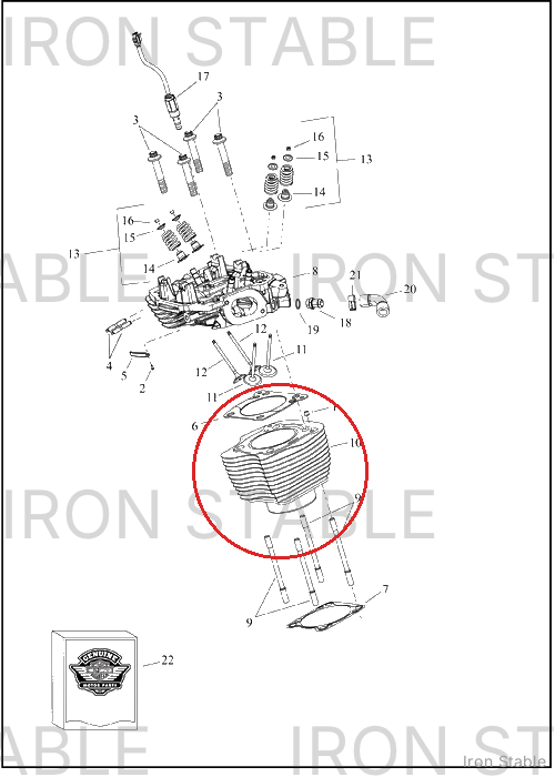 Harley-Davidson Cylinder, Assembly, 4.310, Fr, Blk