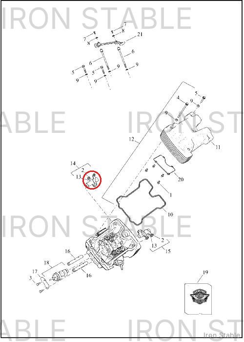 Harley-Davidson Rocker Arm, Intake