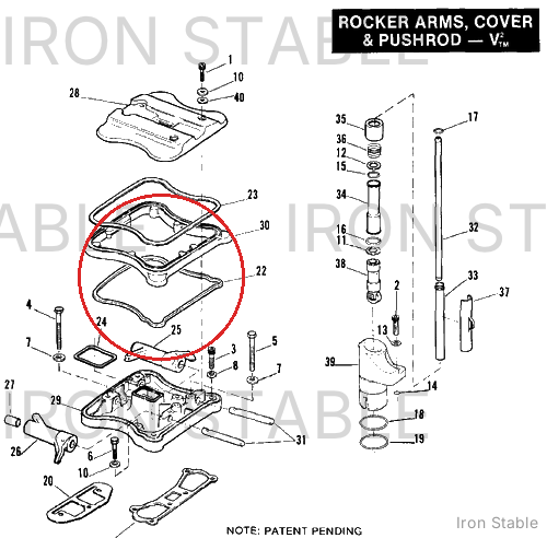 Harley-Davidson Gasket, Lower Rckr Cover To Spacer