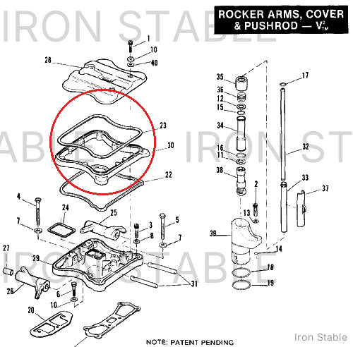Harley-Davidson Gasket, Spacer To Top Rckr Cover