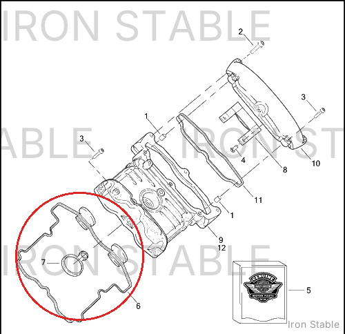 Harley-Davidson Gasket Outer Cam Cover