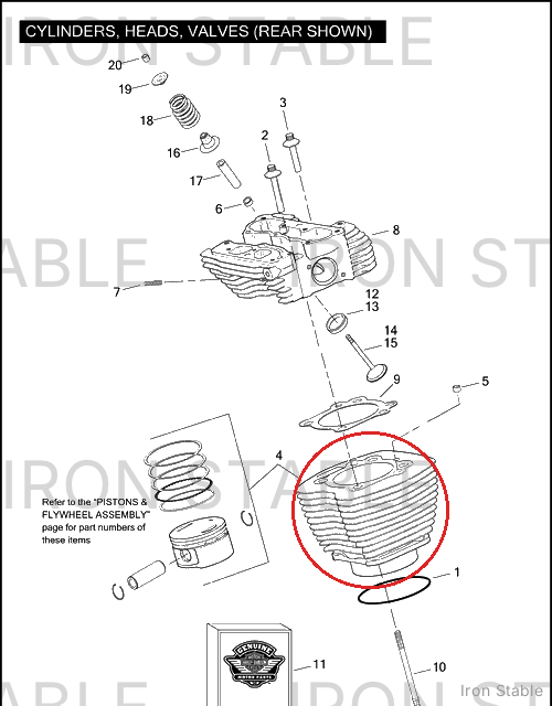 Harley-Davidson Cylinder & Piston Kit, Slvr