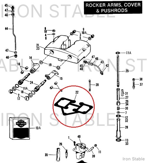 Harley-Davidson Gasket, Rckr Cover