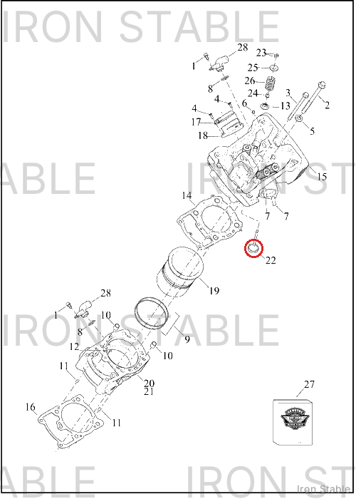 Harley-Davidson Valve, Exhaust