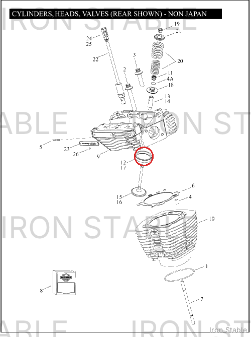 Harley-Davidson Seat, Intake Valve