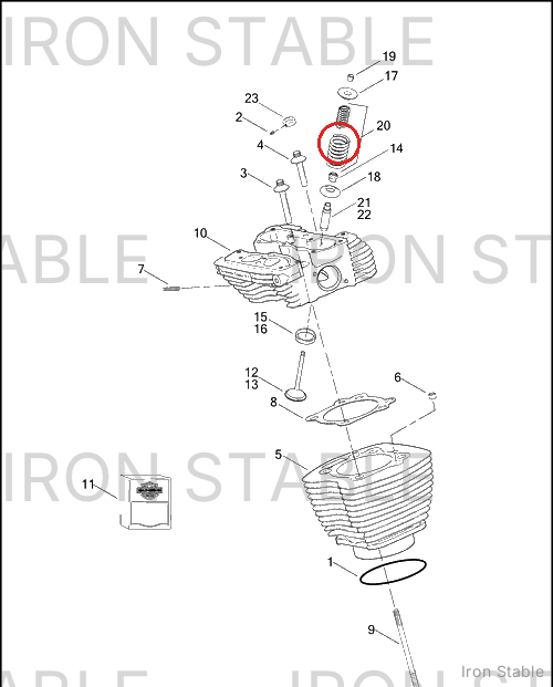 Harley-Davidson Spring Unit, Inner & Outer