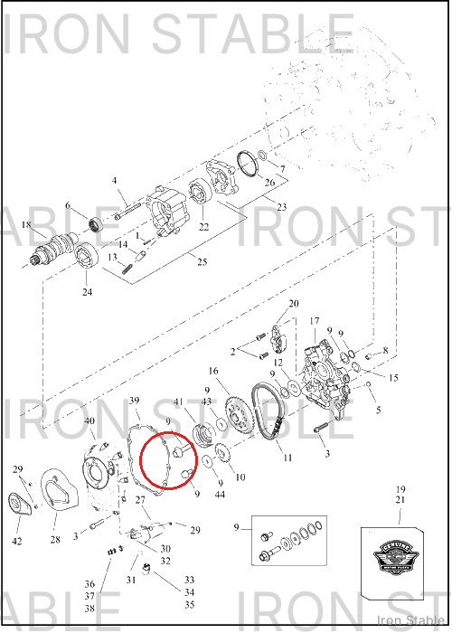 Harley-Davidson Pt Camdr/Vt Misc Component, Rotor, 