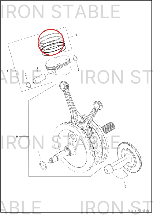 Harley-Davidson Kit, Pstn Ring, 4.016