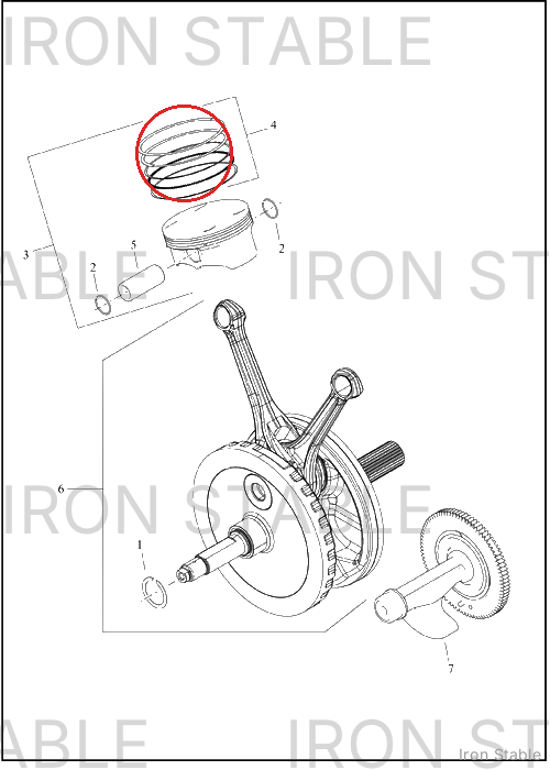 Harley-Davidson Kit, Pstn Ring, 4.075