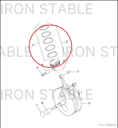 Harley-Davidson Piston Ring Set, .005 Os