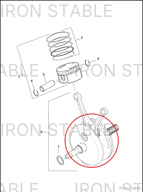 Harley-Davidson Flywheel Assembly, Alpha