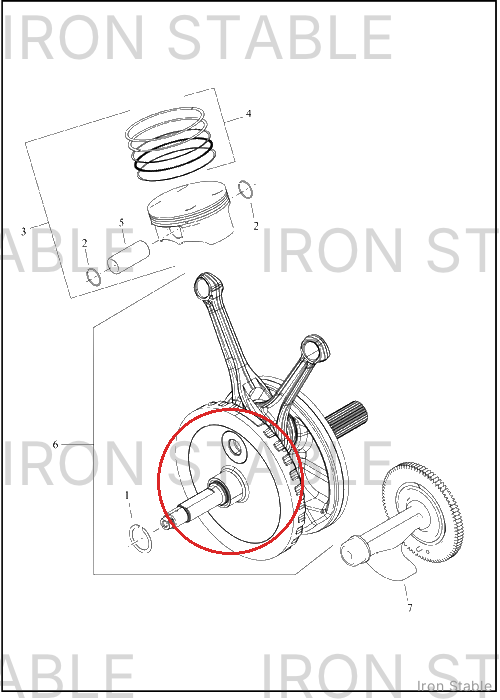 Harley-Davidson Flywhl, 4.625 In Stroke Assembly
