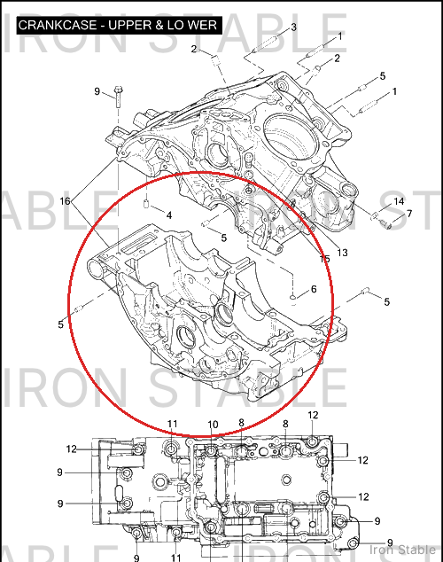 Harley-Davidson C'case Set, 105mm Bore/Black