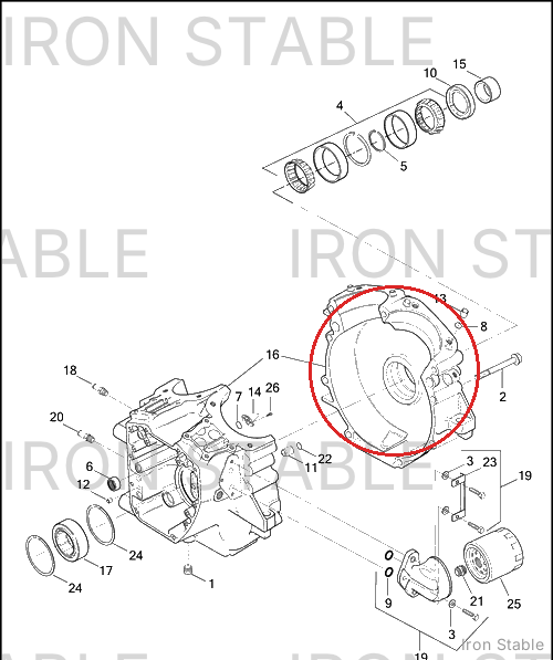 Harley-Davidson Crankcase, Set Assembly, Black(Po)