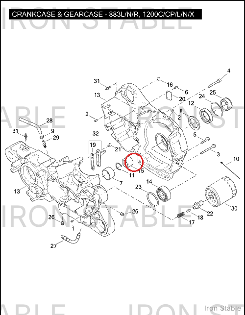 Harley-Davidson Bearing, Gear Shft, Blue