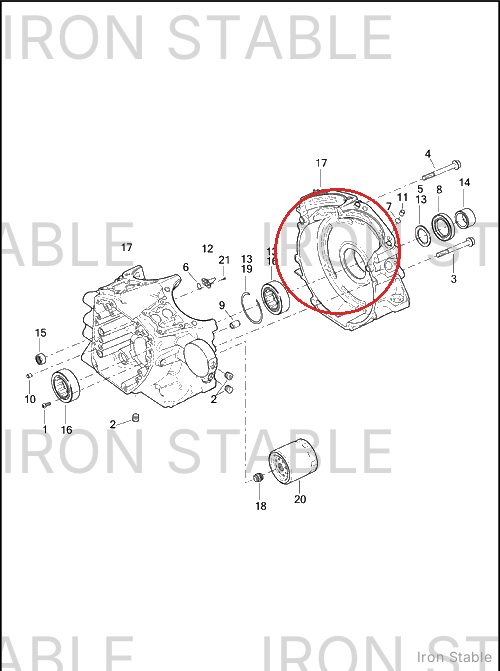 Harley-Davidson Crankcase, Set Assembly, Black(Po)